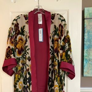 NWT Chico’s Burnout Velvet Ruana / Kimono  - S/M